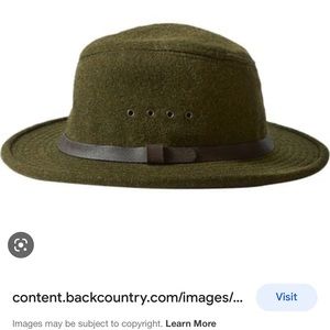 Green wool fedora
